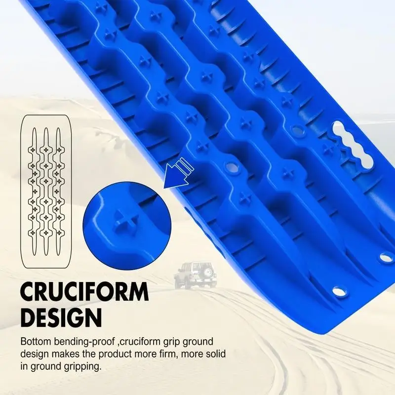 X-BULL Recovery tracks Sand Trucks Offroad With 4PCS Mounting Pins 4WDGen 2.0-blue