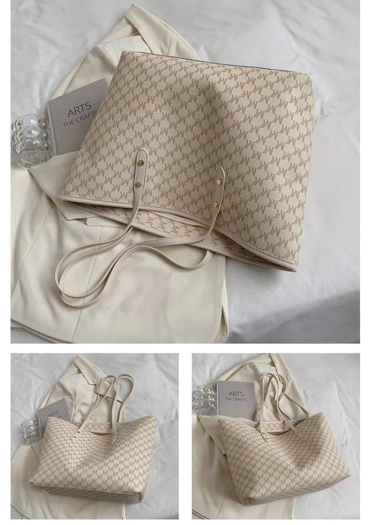 Elegante borsa tote da donna, borsa a spalla capiente versatile_voghion.com
