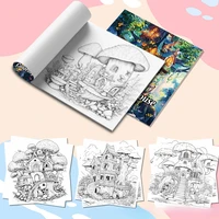 Picture Books for Adults: Coloring Books Fantastic Tree House Thick Paper The Perfect Gift for A Multi-colored Pencil Art Party 2
