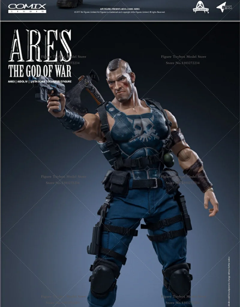 Фото Фигурки арт Aidol 4 1/6 коллекционный Бог войны Ares, модель человека, игрушки, фигурка греческого мифа, деликатная 12 дюймов, полный комплект, подвижные мужские куклы №4