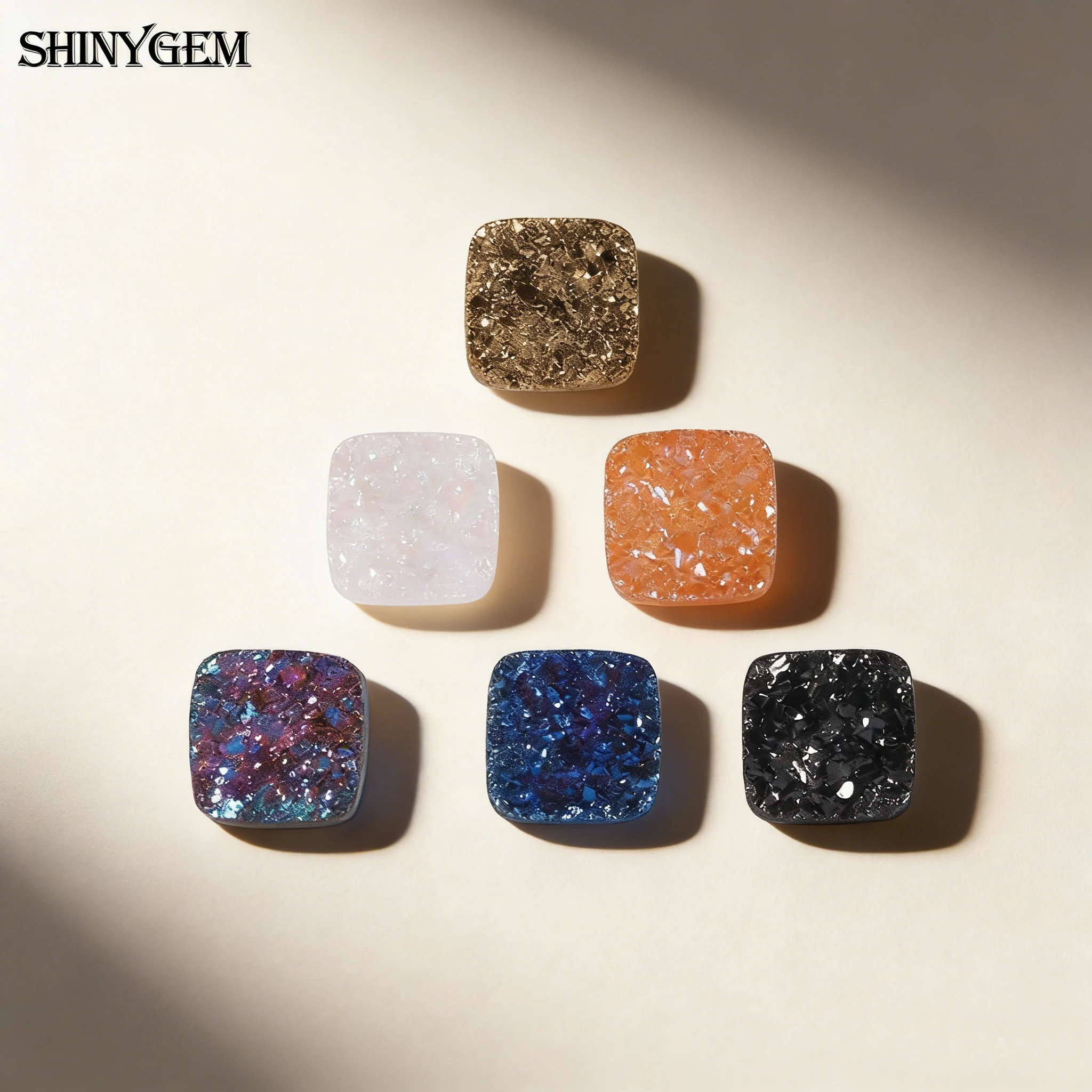 보석 제작용 12mm 블루 드루지 쿼츠 불규칙 표면 티타늄 원형 스톤 비즈 무광 ..