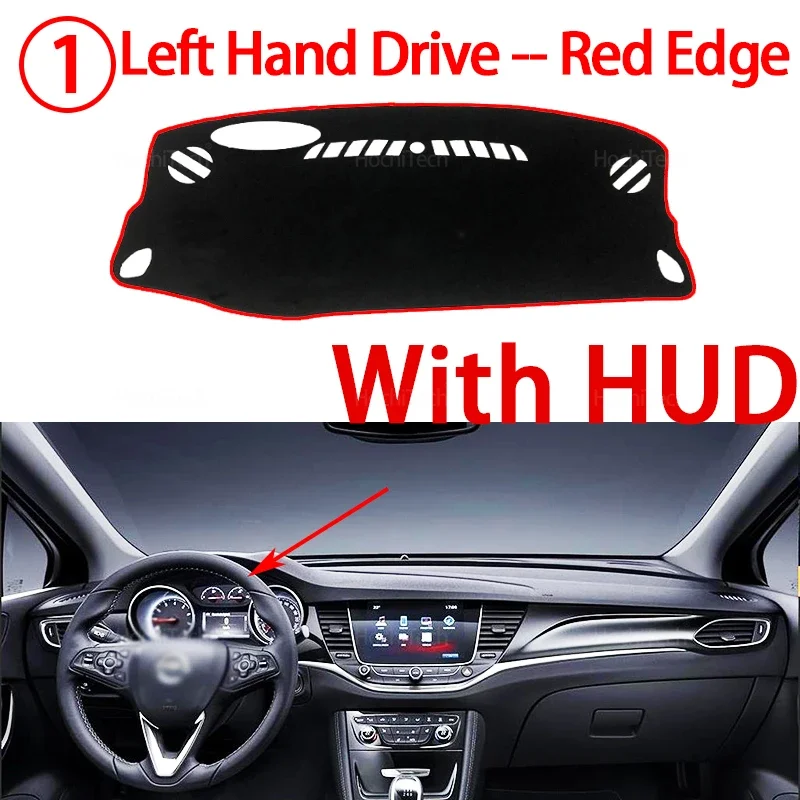 For Opel Astra K 2016-2019 Vauxhall Holden Dashboard Cover Board Anti-Slip Mat Protect Pad Car Accessories Sunshade 