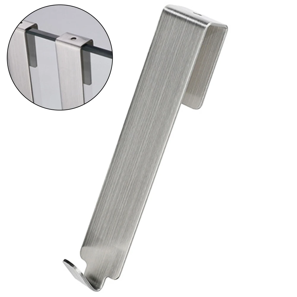 Bathroom Shower Door Back Hook Stainless Steel Hooks for Towel Rack Bathrobe Hanger