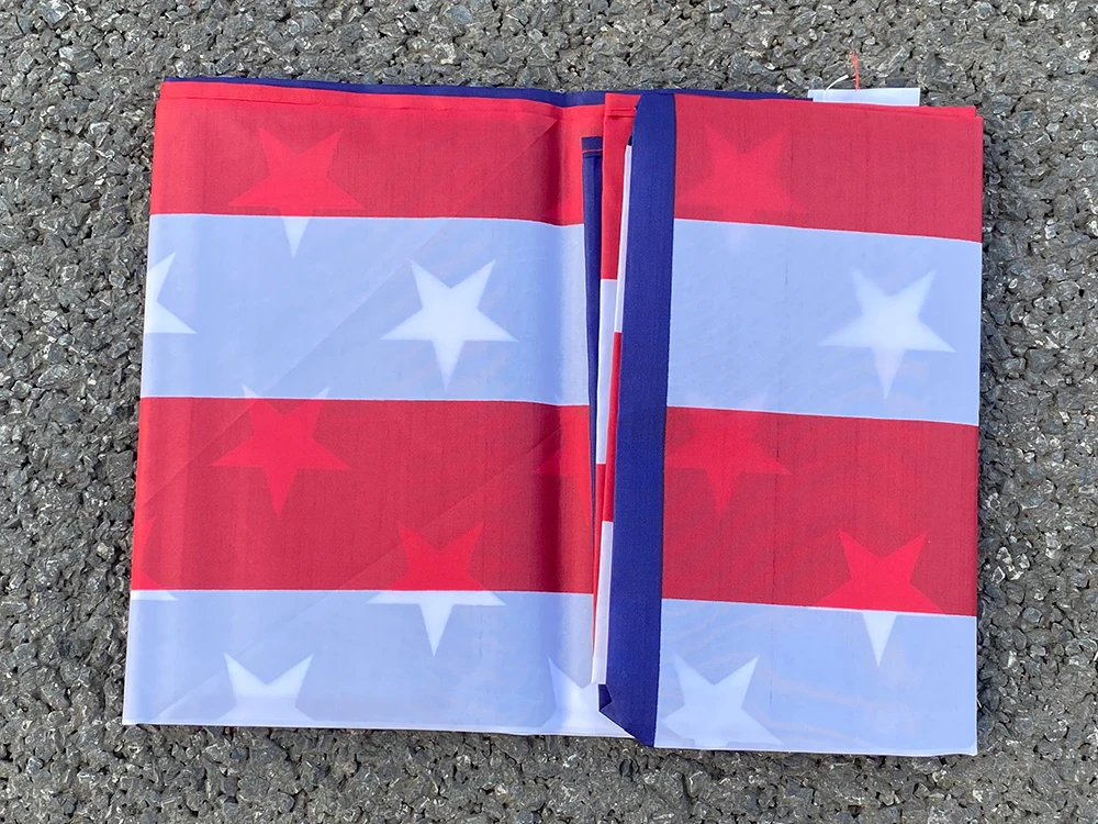 Aerxemrbrae 60*90cm 150x90cm US-Banner Hochwertige Doppelseitig Bedruckte Polyester Amerikanische Flagge mit Ösen USA-Flagge – Detail 8