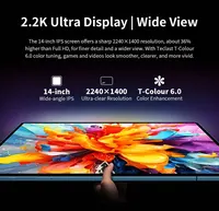 Tablette PC Teclast T70 14 pouces 2.2K Ultra MediaTek Helio G100 10000mAh 8GB+128/256GB de stockage 18W 4G LTE GPS Android 15 3