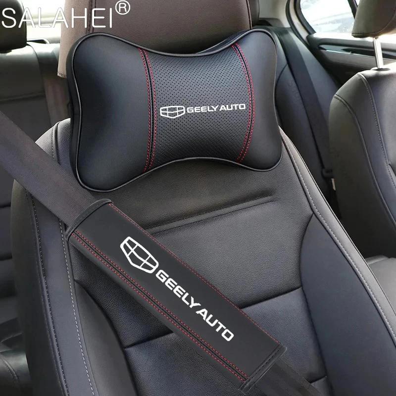 Автомобильная подушка на подголовник Шея плечевые подушки для Geely Coolray Геометрия C Azkarra Okavango Panda Atlas Boyue Haoyue автомобильные аксессуары