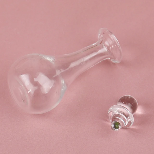 1/12 Miniature Dollhouse Wine Decanter Wine Divider Liquor Divider Mini Wine Bottle Model Pretend Play Kitchen Toy Accessories 3