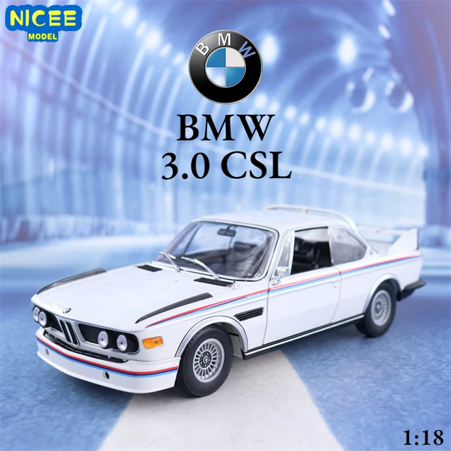 1:18 BMW 3.0 CSL High Simulation Diecast Car Metal Alloy Model Car