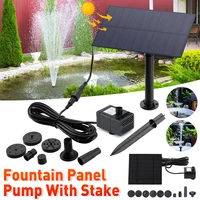 Pompe de fontaine solaire 5W 5V /7W 1.5V, avec système d'arrosage sur piquet, Kits d'économie d'énergie, panneau d'énergie solaire, pompe à eau, décoration de jardin 1