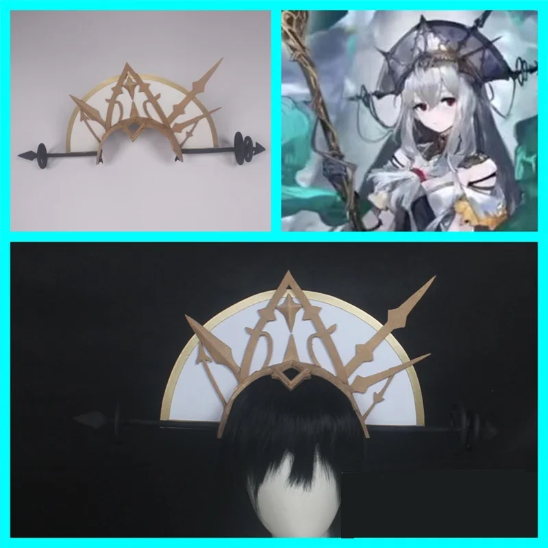 

Game Arknights Skadi Cosplay Headwear 2nd Anniversary Skadi The Corrupting Heart Hair Clip Hair Pin Cosplay Props Headwear