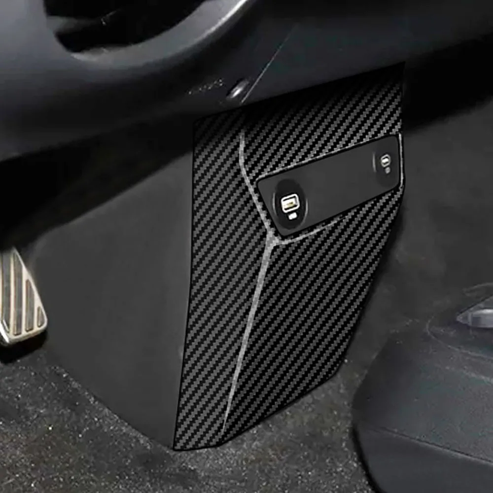 Per Kia Ev6 Gt Line 2021 2022 Auto Front Center Usb Panel Cover Trim Adesivi Di Protezione Usb Anti-Kick Cover Trim Accessori