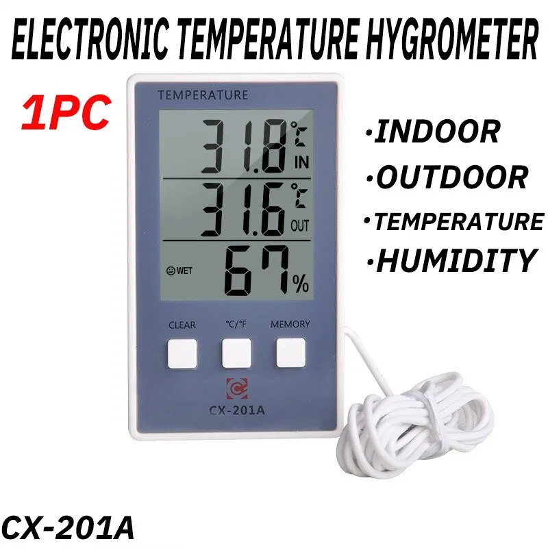 Description Picture 3 of item1PC Mini LCD Digital Thermometer Hygrometer Temperature Indoor Meter Sensor Convenient Humidity Meter Gauge Instruments