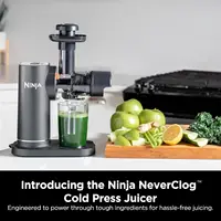 JC151 NeverClog Cold Press Juicer, Powerful Slow Juicer with Total Pulp Control, Countertop, Electric, 2 Pulp Functions, 2