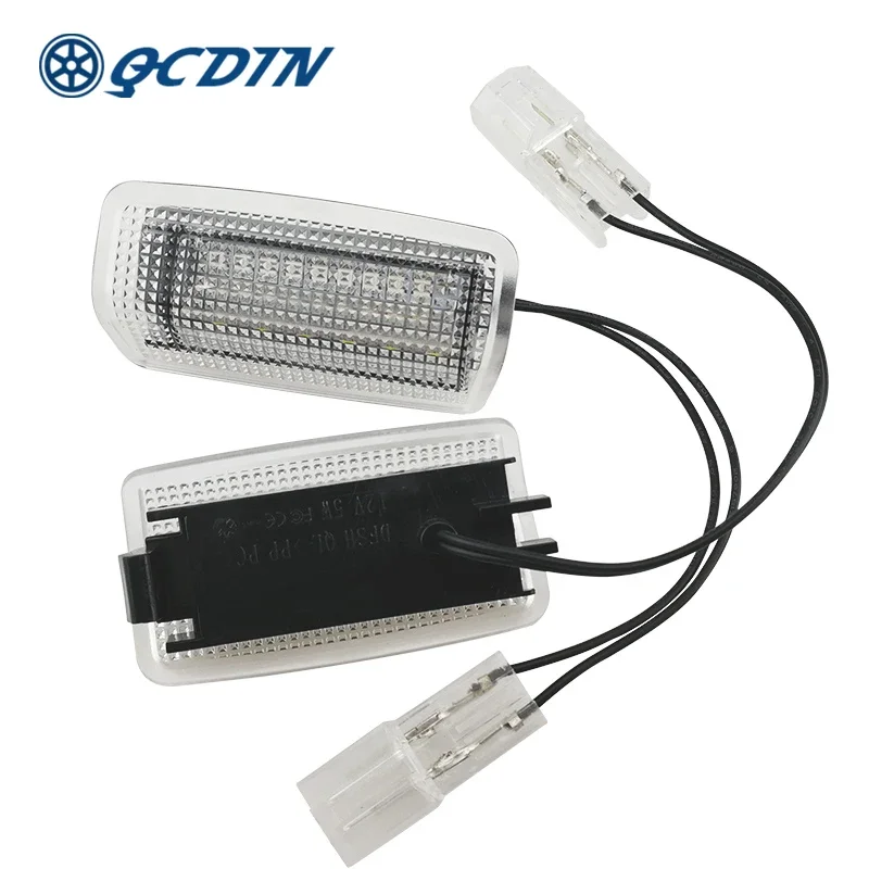 

QCDIN, 2 шт., фонарь для автомобильной двери, стробоскоп, подходящий для TOYOTA Camry Corolla Crown MARK X 6000K, Ультраяркий фонарь