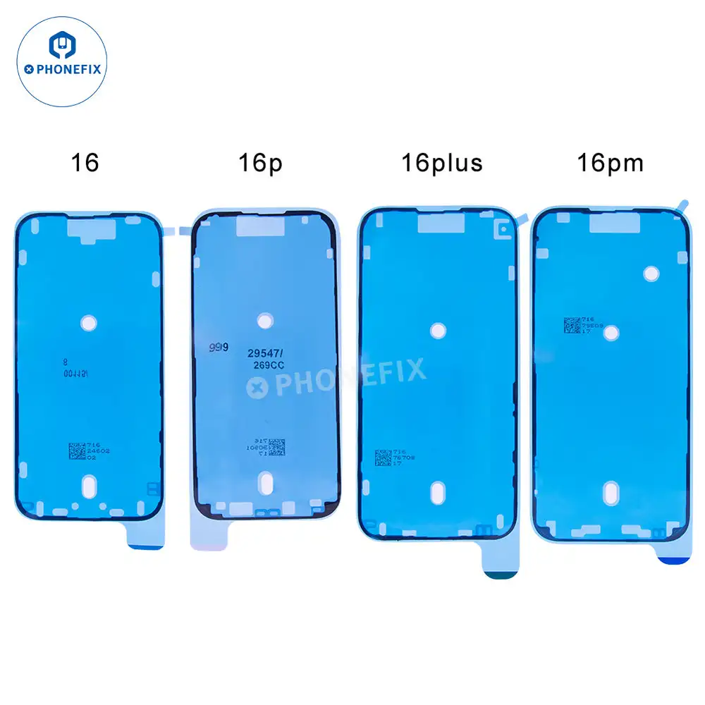 2 Pcs Top Quality Screen Waterproof Sticker For iPhone 17 16 15 14 13 11 12 Pro Max X LCD Screen Seal Tape Adhesive Glue Repair