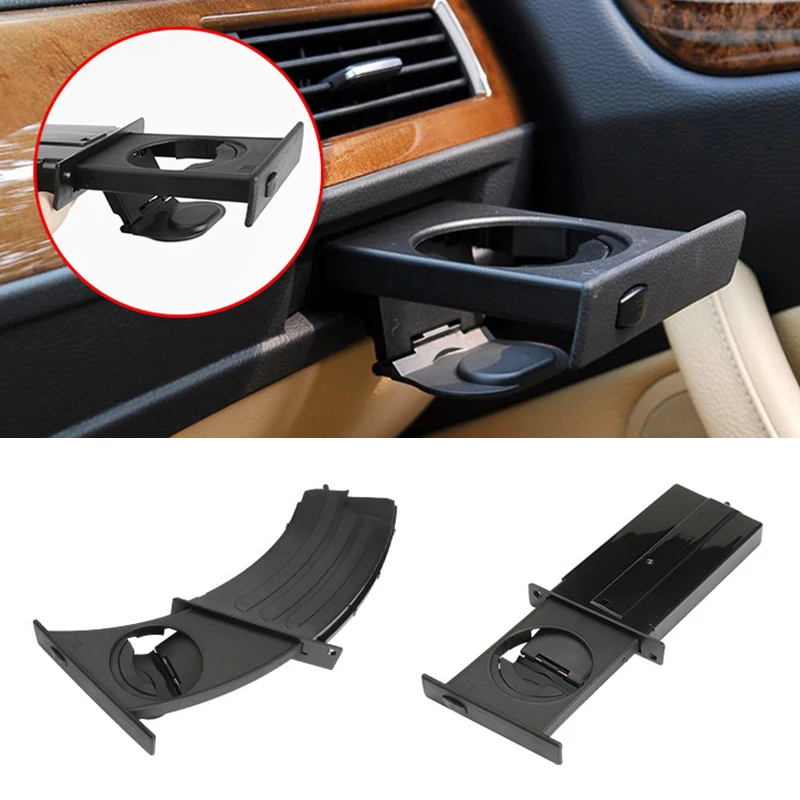 BMW E60 E61 5 시리즈 2003-2010 51459125622 블랙 컵 홀더 자동차 액세서리 자동차 앞 좌측 우측 컵 홀더 음료 랙