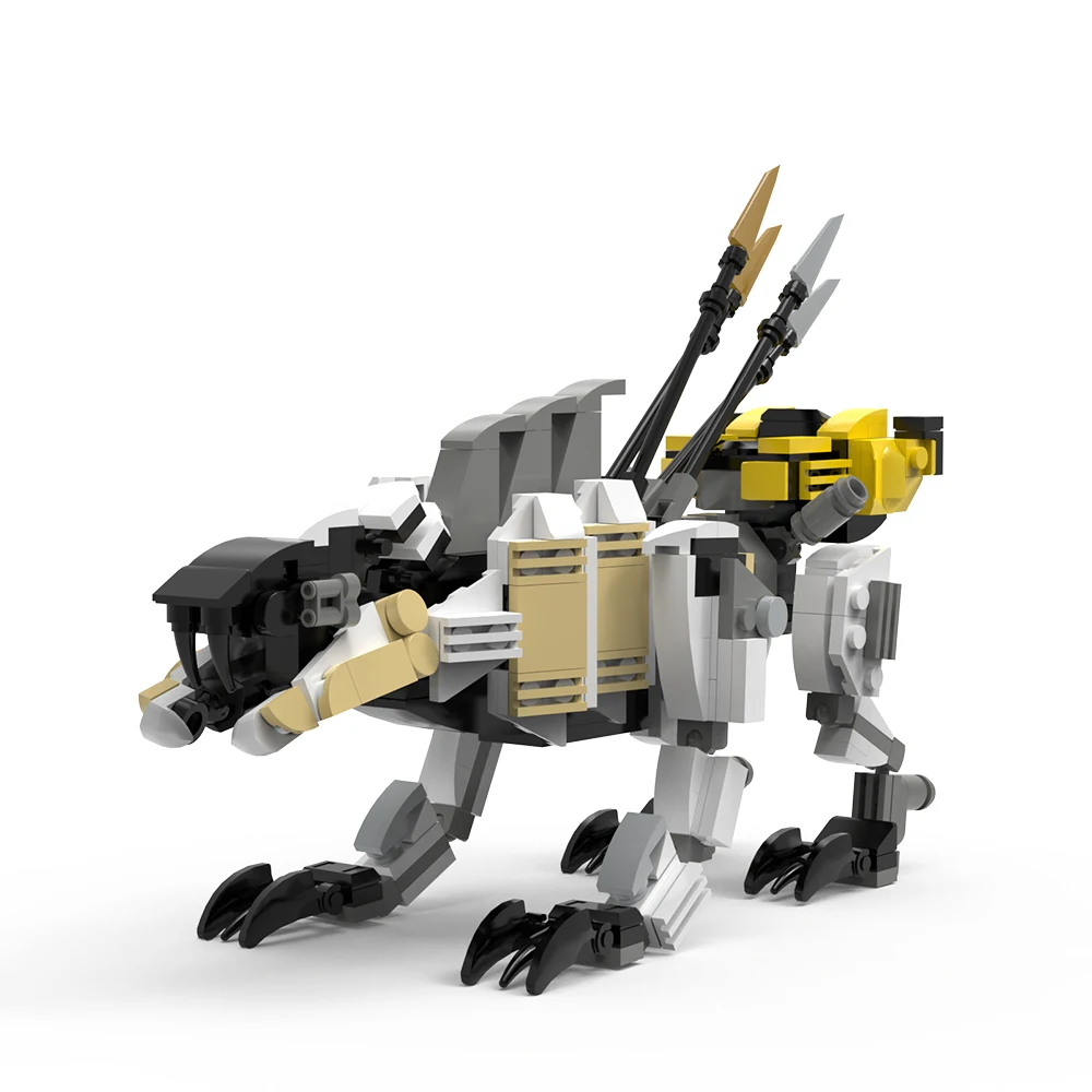 Buildmoc Horizon Game Mecha Zero Dawn Sentry Scrounger Per Barboned West Observer Longnecked Beast Monster Animal Kids Bricktoy
