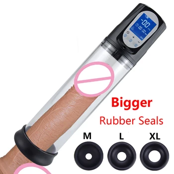 Electric Penis Pump Sex Toys for Men Enlargement Dick pump Penis Extender Vacuum Pump Penile Enlarger Erection Male Masturbator 2