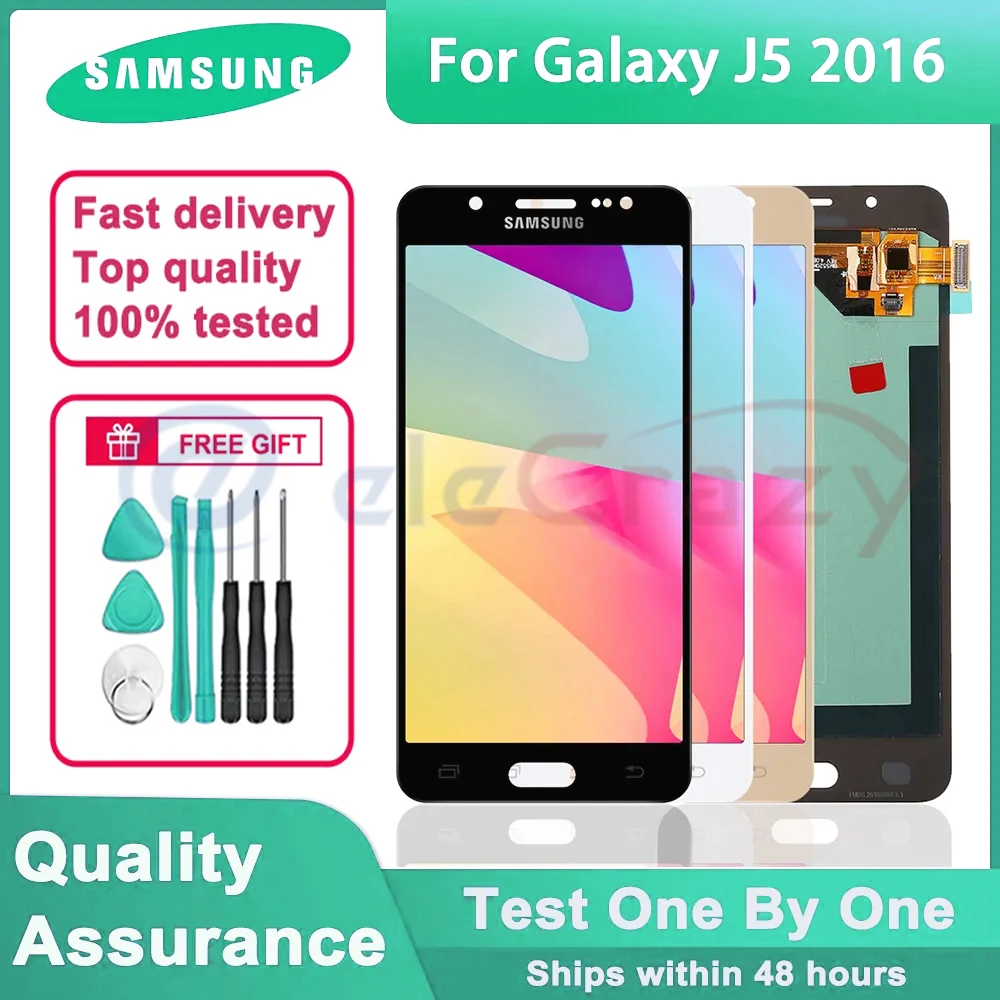 

5.2" Original LCD Display for Samsung Galaxy J5 2016 J510 J510F LCD touch screen digitizer assembly For Galaxy J5 2016 Display