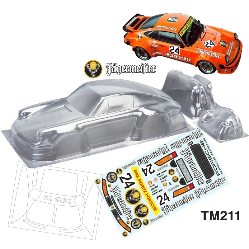 1/10 Mini Car 210mm Rc Bodies Clear Lexan Body Shell W/Rear Wing W/Light Buckle for On Road Rc Drift Car M Chassis 210 Wheelbase 2