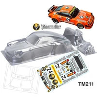 1/10 Mini Car 210mm Rc Bodies Clear Lexan Body Shell W/Rear Wing W/Light Buckle for On Road Rc Drift Car M Chassis 210 Wheelbase 2