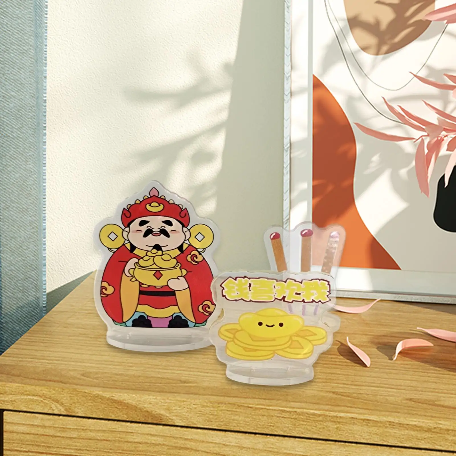 

Акриловая фигурка, стоячий знак, мультяшное милое художественное ремесло, настольное украшение для книжной полки, фотография, спальня