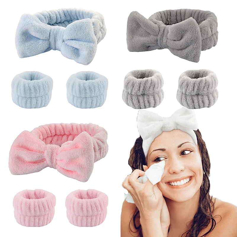 

Butterfly Face Washing Coral Velvet Hairband Microfiber Make Up Towel Band Wristband for Washing Face Absorbent Wrist Sweatband