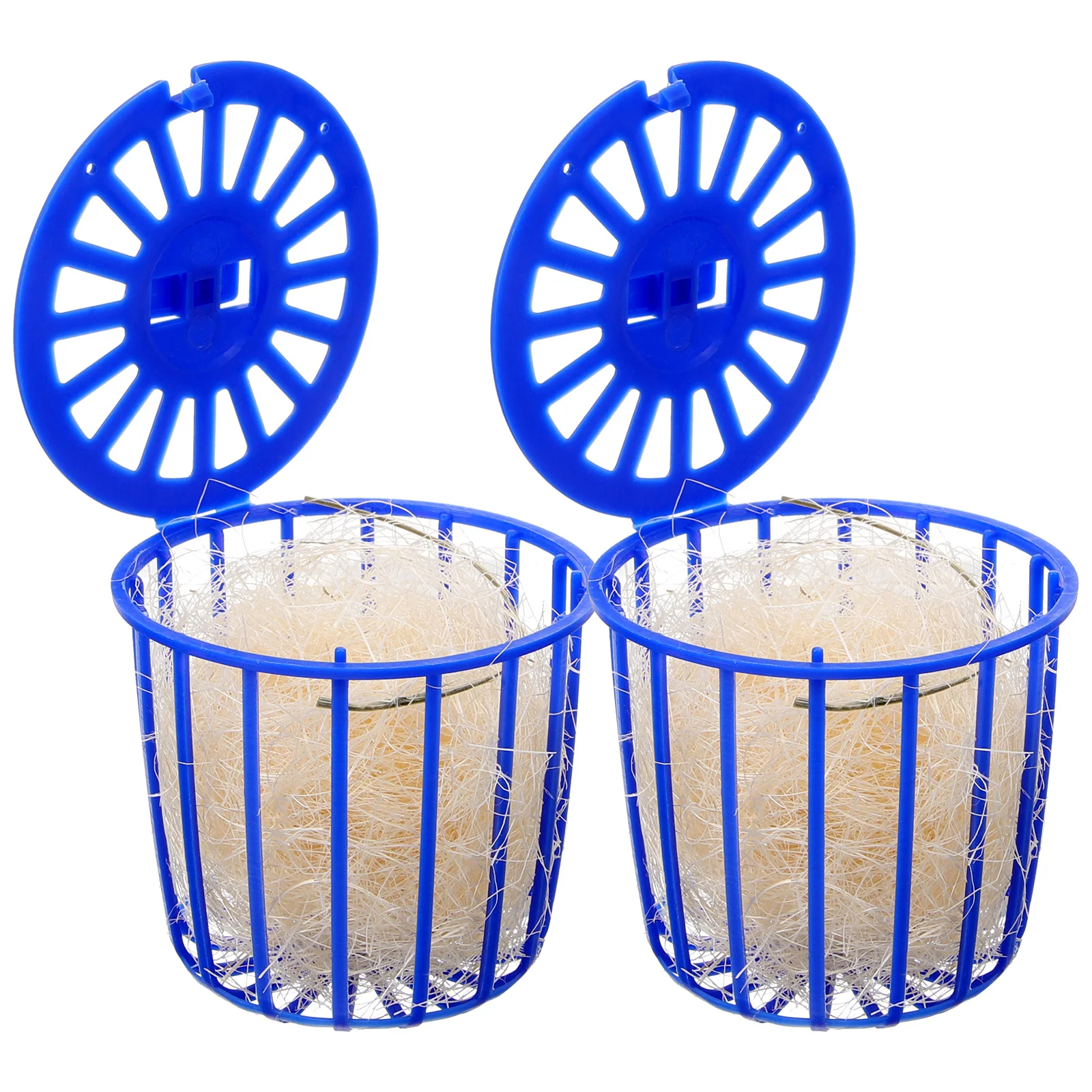 Bird Nest 2 Pcs Bird's Nest Toy Breeding Parrot Cage Birds Bedding for Plastic House Hollow Hideaway Shelter Hanging Canary Nests Cages