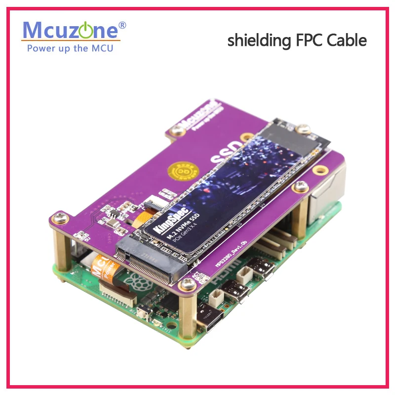 Cabo Fpc para Raspberry pi 16pin 05 Milímetros Pcie Blindagem Par Diferencial Controle de Impedância Fpc - Imagem 3