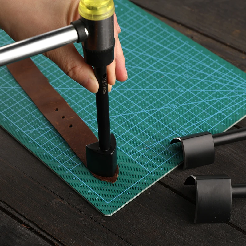 25/30/40mm V-Shaped Leather Cuttting Tool Punch Cutter DIY Leather Craft Tools V Shape Cutter Punching for Belt Wallet
