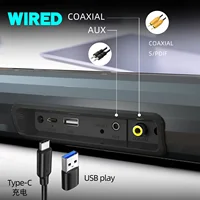 BS-55 100W Wireless Computer Bluetooth Speakers Outdoor Portable HomeTheater Surround FM Radio TV Soundbar Supports USB Coaxial - Image 3