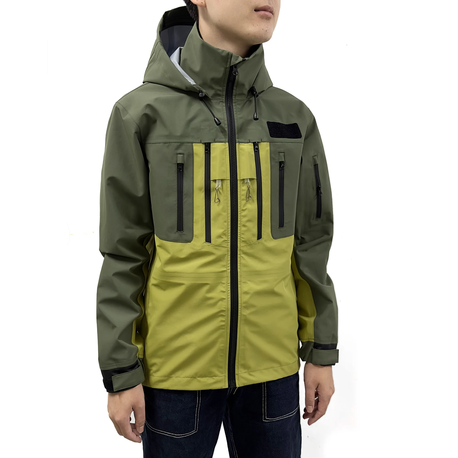 Breathable Waterproof Mens Outdoor Windbreaker Jacket For Fishing