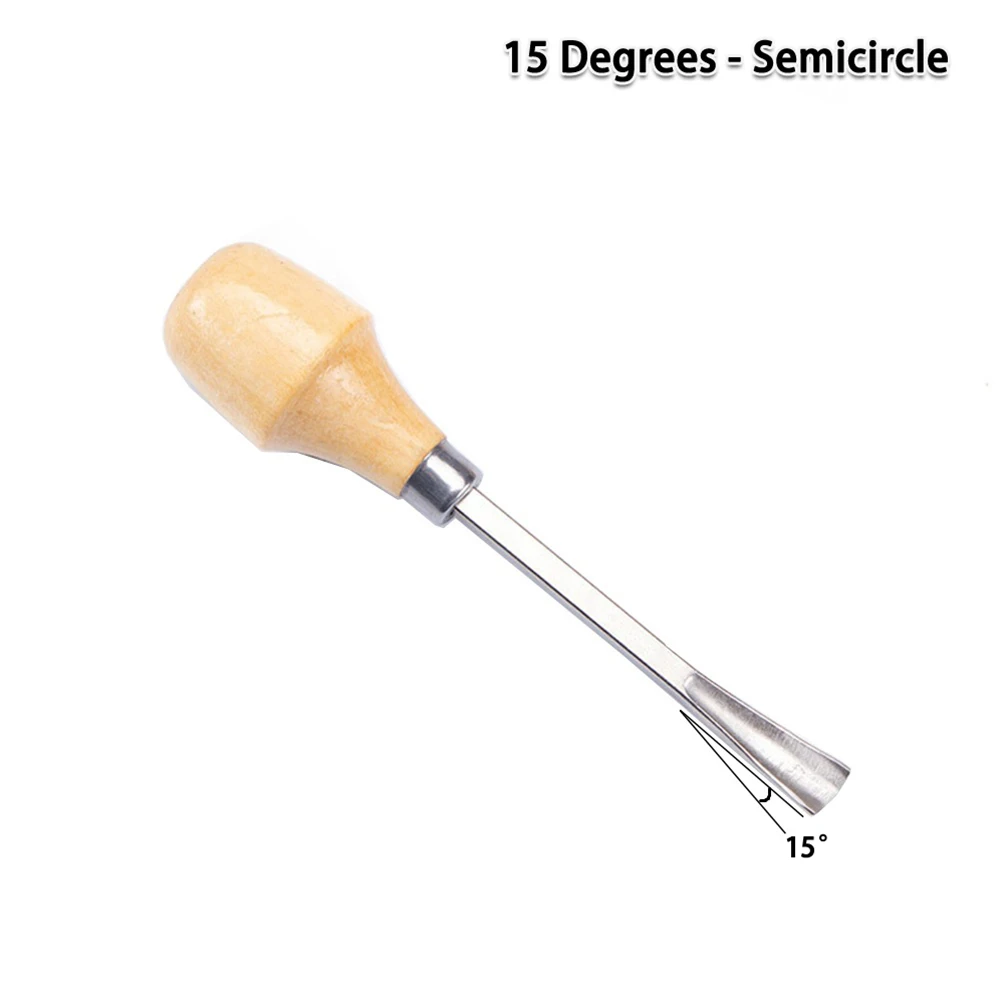 

Discover the Joy of Woodcarving with Chisels, 6 Piece Set for Wood, Clay, Wax, and Leather Crafts, Silver and Wood Color