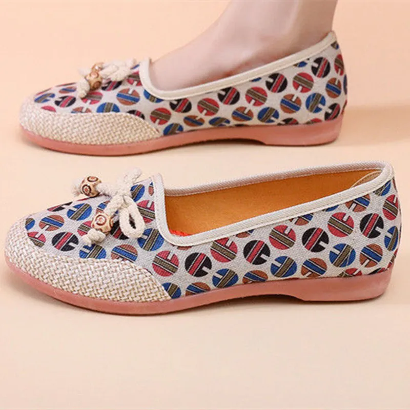 

Women Classic Round Toe Anti Skid Spring & Summer Slip on Loafers Lady Fashion Dot Comfort Retro Shoes Sapatos Femininas C499