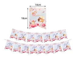 Pink Butterfly & Flower Fairy Disposable Party Tableware Set - Plates, Cups, and Napkins (YELLOW)