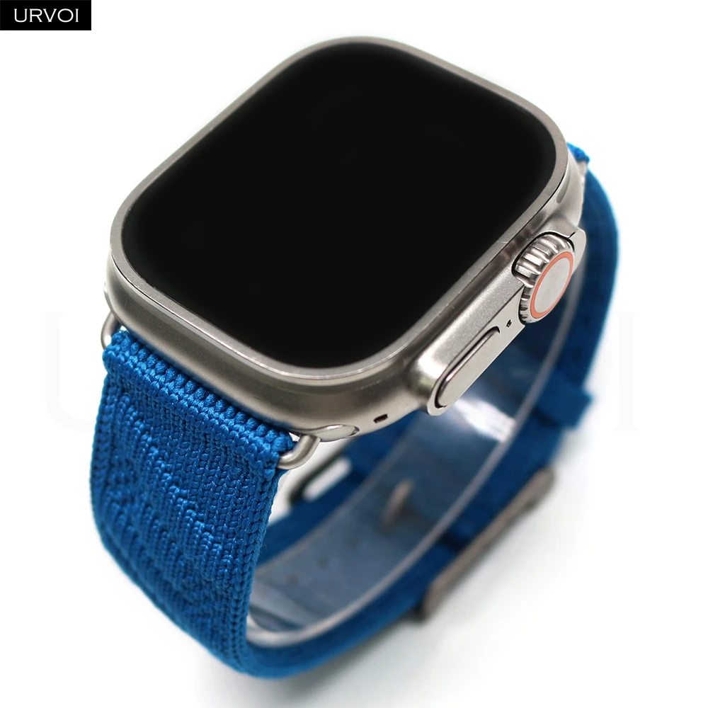 URVOI Ocean Waves Pattern Strap with Custom Buckle