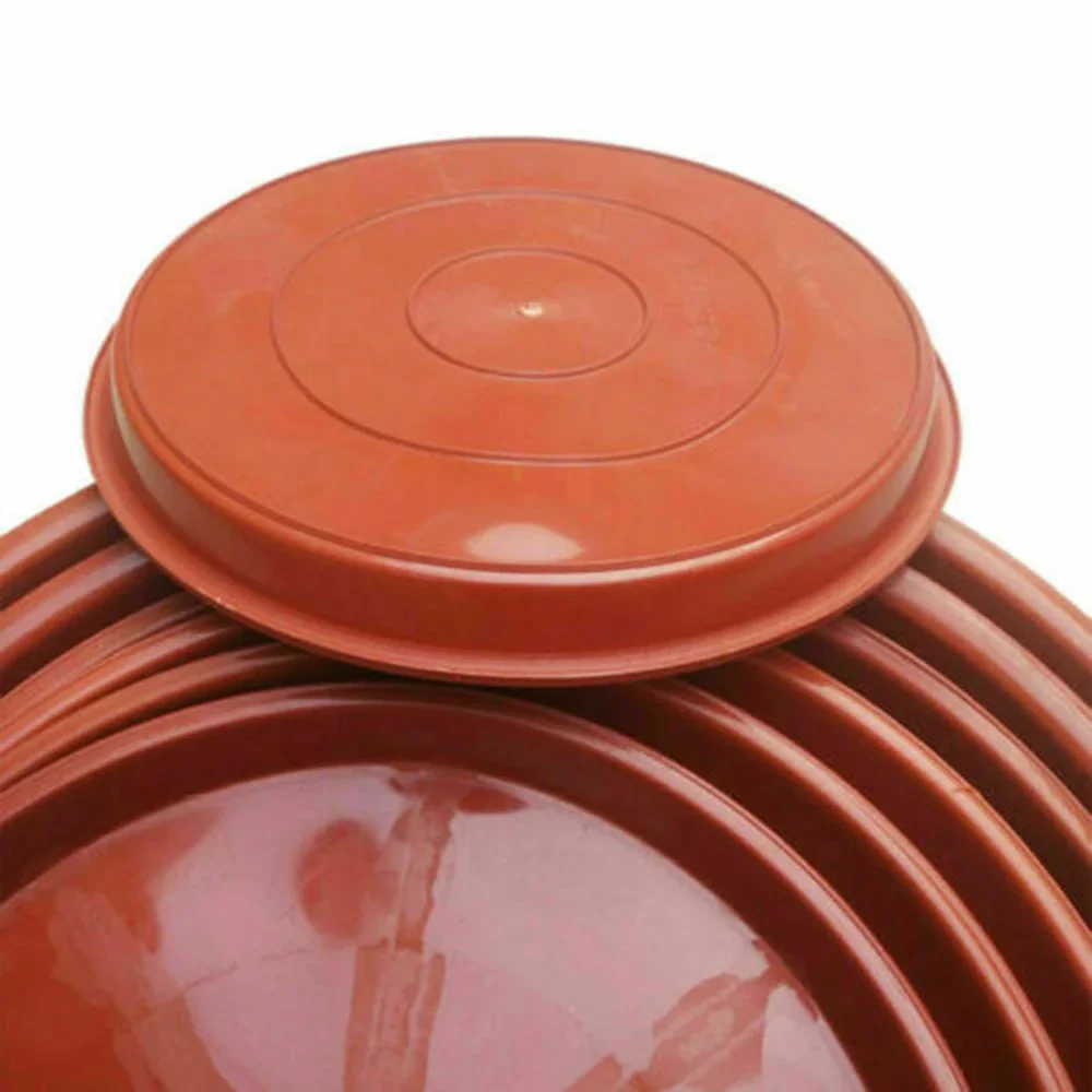 10pcs 13.9/ 17.8/26cm Plastic Potted Plant Pot Tray Plant Saucers Water Tray Base For Indoor Outdoor Home Decoration flower pot