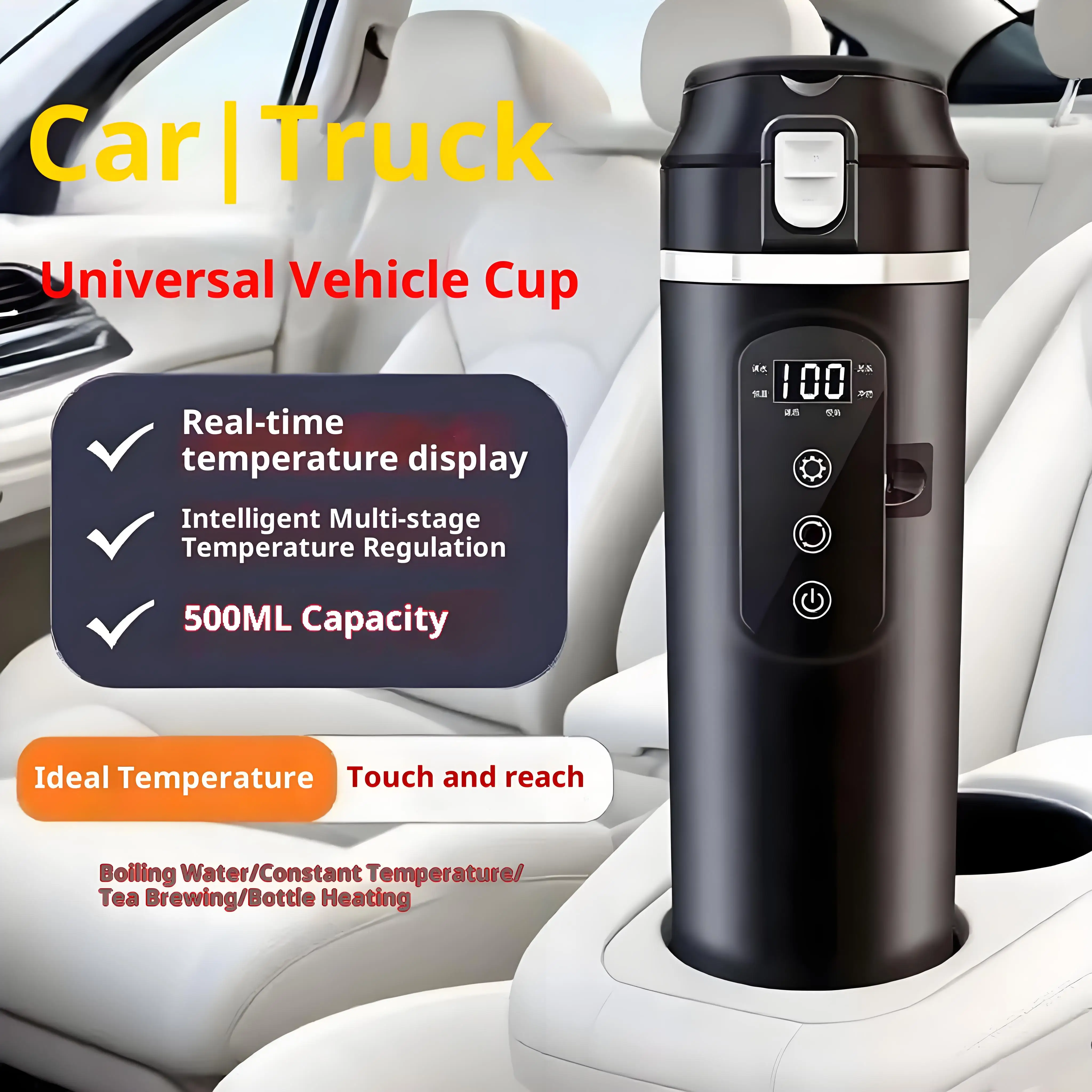 Car Electric Kettle Large Capacity Vehicle-Mounted