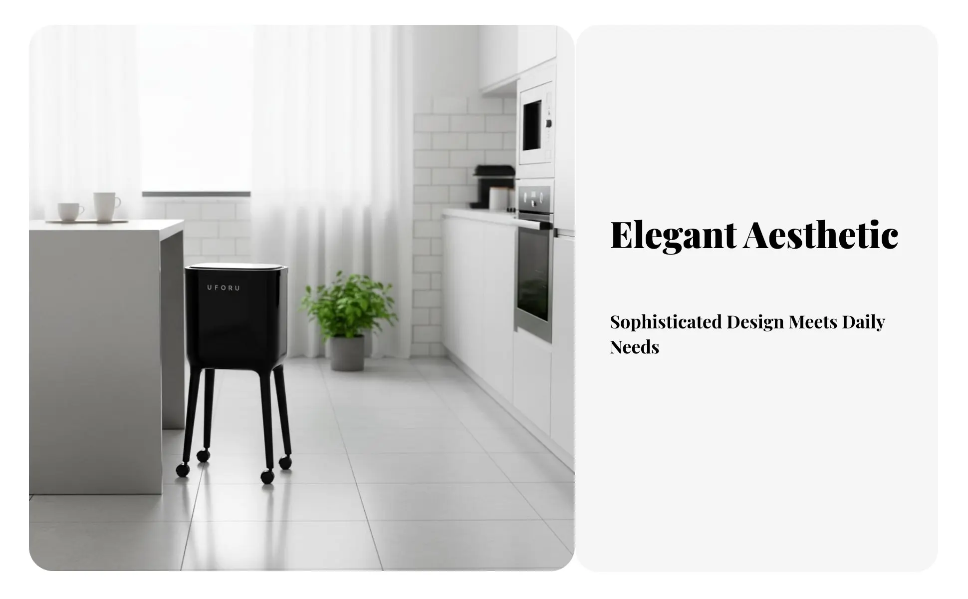 Trash Can with Wheels Large Capacity Press Top Garbage Can Rolling Kitchen Garbage Bin No-Bend Design Slim Kitchen Waste Basket