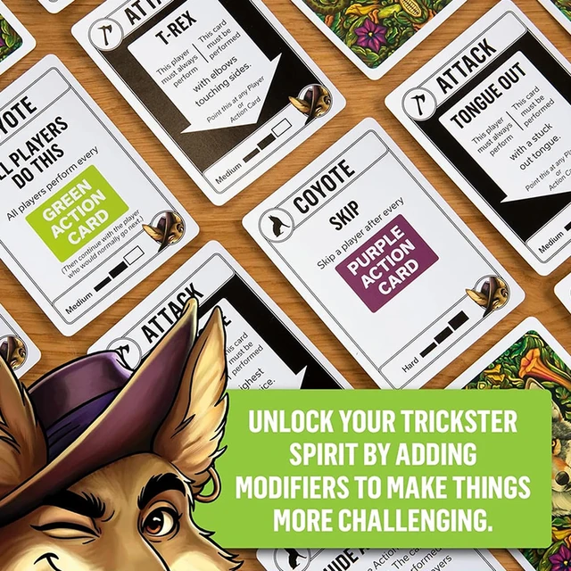 Coyote Game, Coyote Party Card Game, Meet The Action-Packed Card Game Full Of High Fives And Havoc, Funny Action Card Games 3