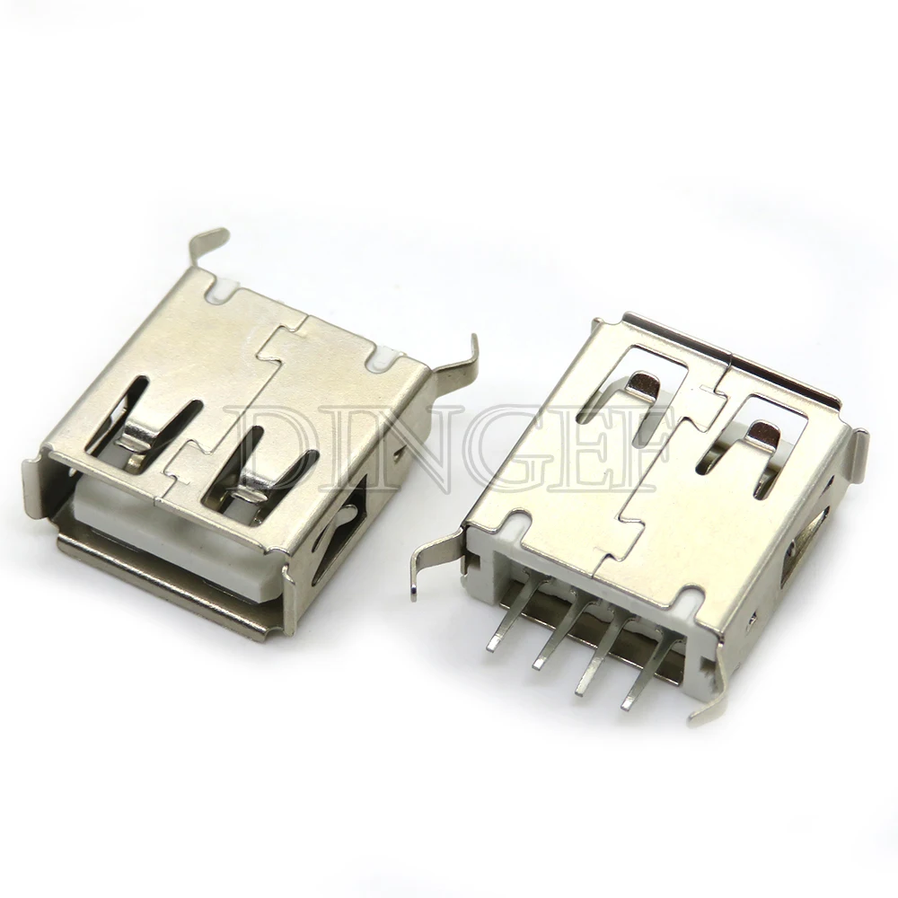 5-Pack USB Type A Female Solder Jack Connectors