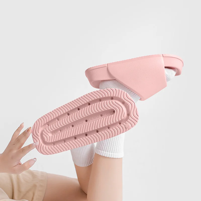 Woman Sandals  Shower slippers   Woman Thick Platform Home Slippers Fashion Non-Slip  Bathroom Slides Summer Soft Flip Flops_voghion.com