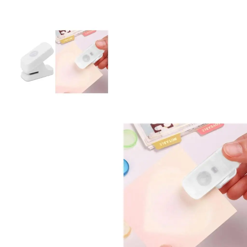 페이지 공예를 위한 노동 절약 미니 휴대용 귀여운 단일 구멍 펀치 종이 펀처