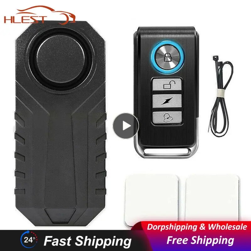 

Беспроводной звуковой сигнал сигнализация с дистанционным управлением 113dB, водонепроницаемая Противоугонная сигнализация для мотоцикла, скутера, велосипедные аксессуары