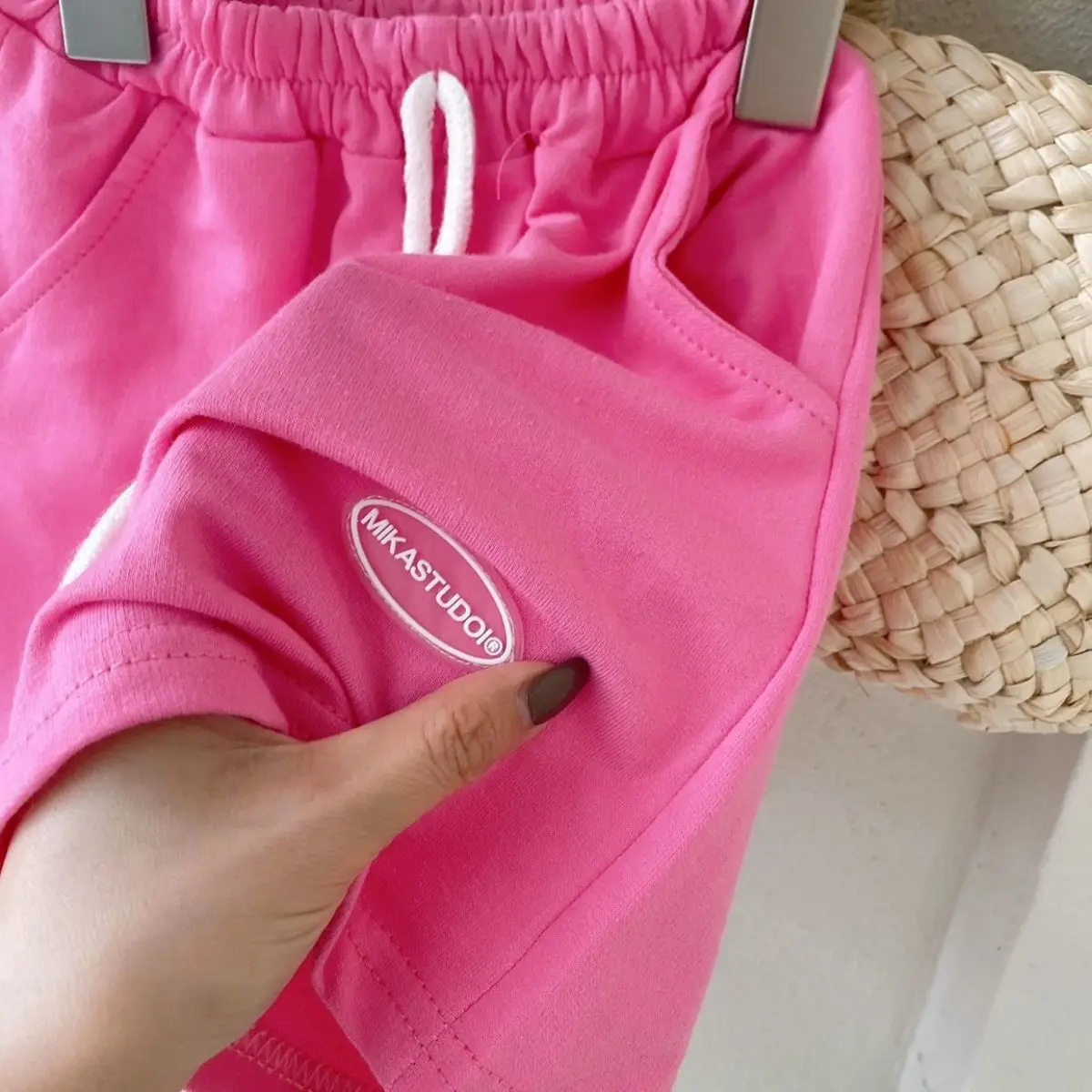 Girls Short-sleeved T-shirt Set 2023 Summer New Casual Letter Printed T-shirt Shorts Two-piece Children\'s Baby Clothes Set