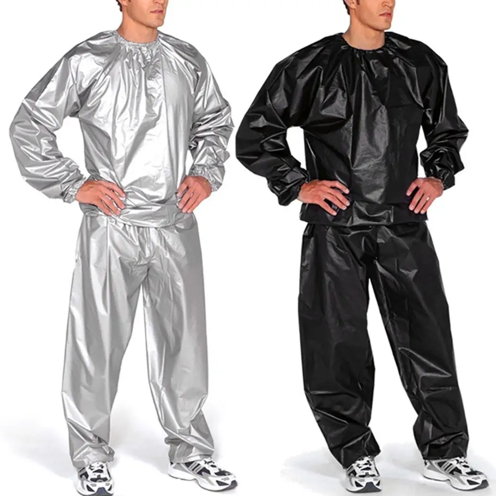 New Unisex Sauna Suit Heavy Duty Fitness Weight Loss Sweat Sauna Suit Exercise Gym Hoodies Sports Suit Calorie Burner Sweat Suit
