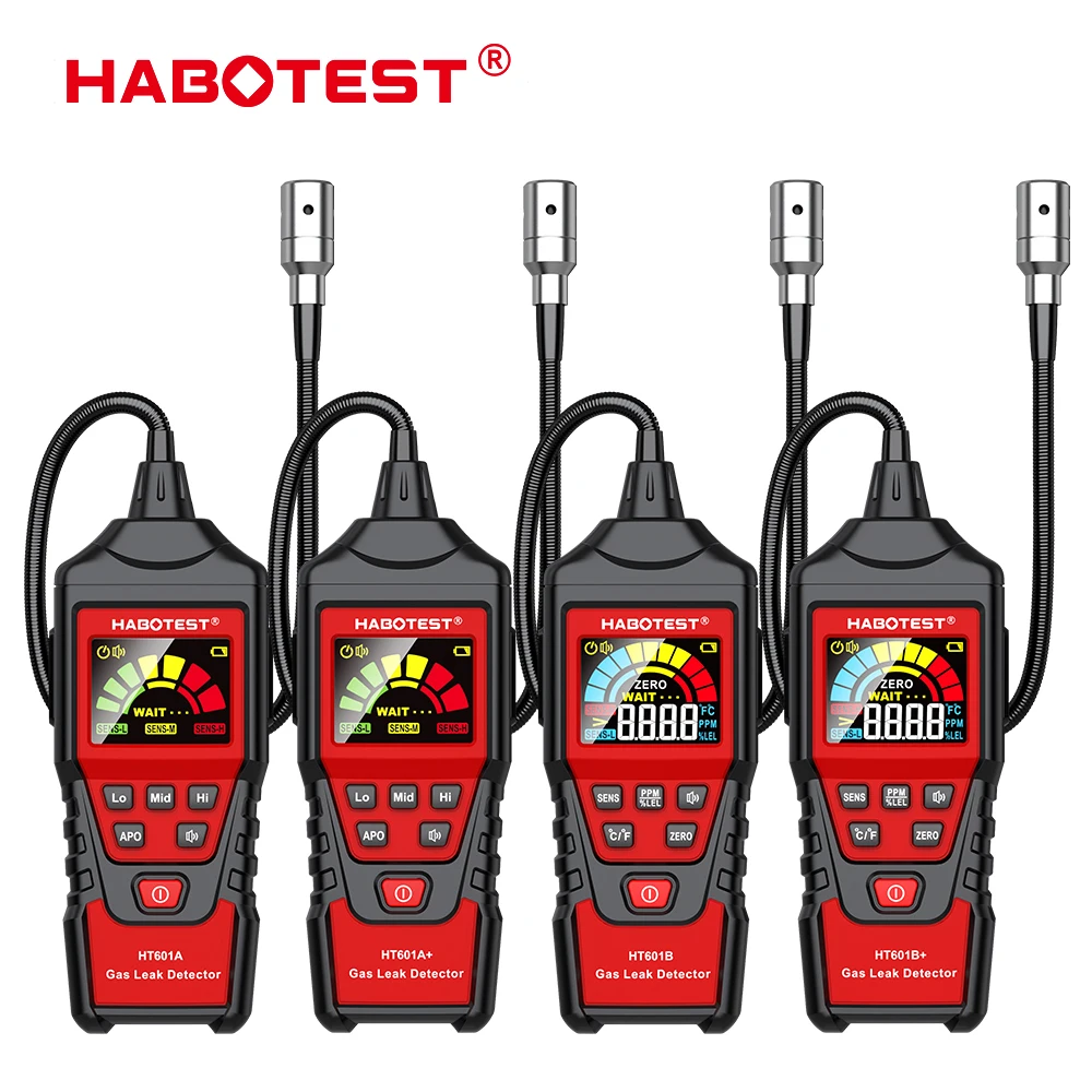 HABOTEST HT601 Gas Leak Detector Analyzer HT601A HT601B Sound & Screen ...