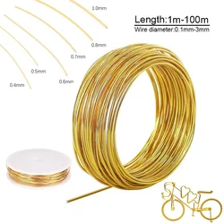 Premium Quality Soft Brass Wire - Various Thickness Options Available (0.1mm to 3.0mm) (0.6mm 10m)