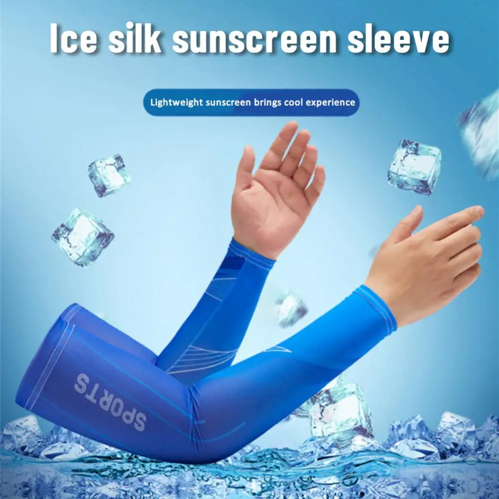 Men's Summer Sunscreen Sleeve New 2023 Ice Silk Hand Sleeve Sport