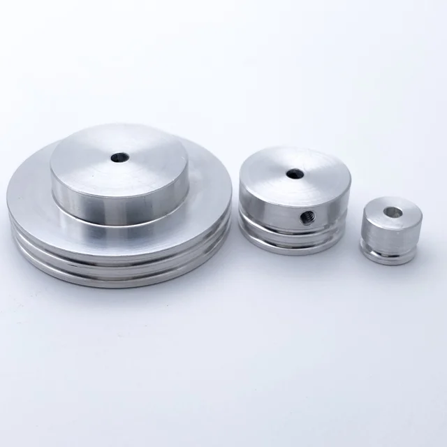 Puleggia In Lega Alluminio 16 Mm - Scanalatura Singola, Per Albero Motore E Cinghia 6 Mm - Foto 2